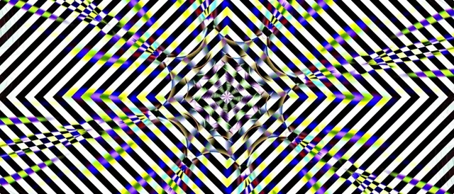 Neon Tunnel Striped Diamond Vortex VJ Loop 21:9 Ultrawide 60fps Screensaver